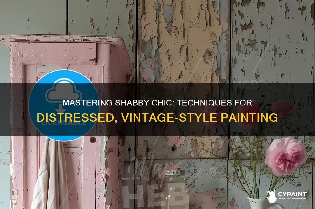 how do you paint shabby chic style