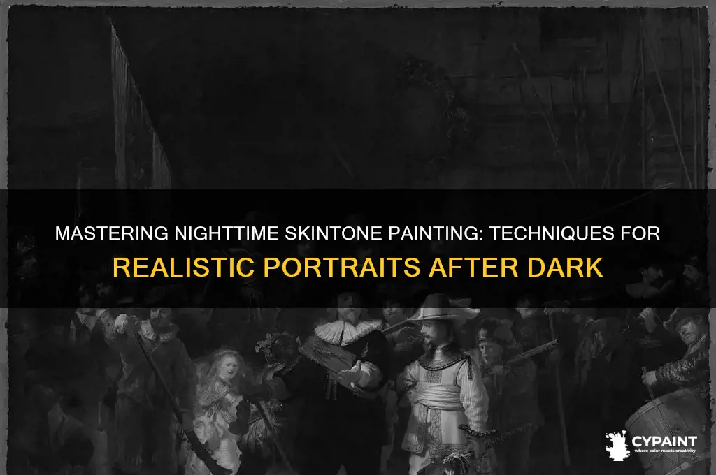 how do you paint skintone at night
