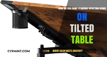 Mastering Unique Perspectives: Painting Standing Up While Sitting Down on a Tilted Table