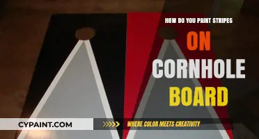 Cornhole Board Stripes: Painting Perfect Lines