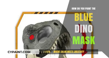 Spray-painting the Blue Dino Mask: A Step-by-Step Guide
