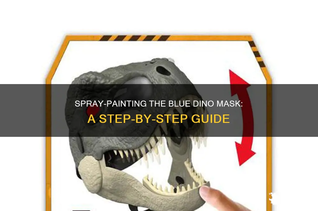 how do you paint the blue dino mask
