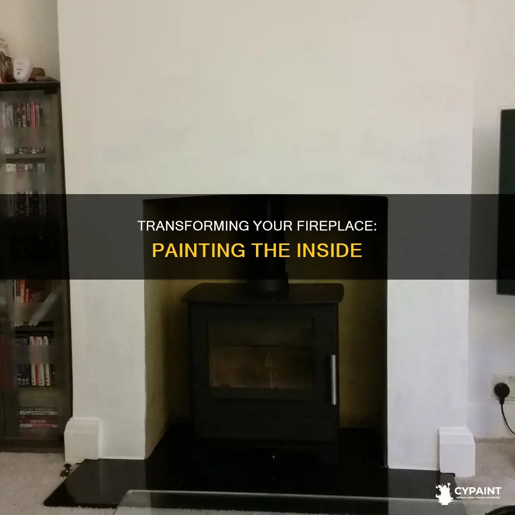 how do you paint the inside of a fireplace