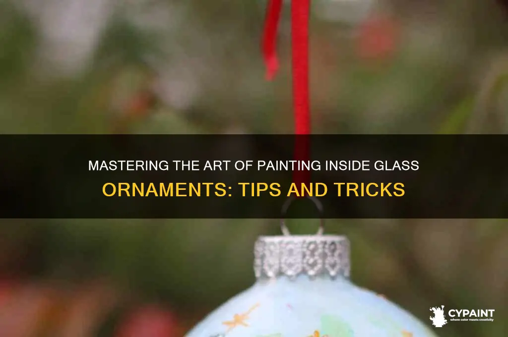 how do you paint the inside of a glass ornament