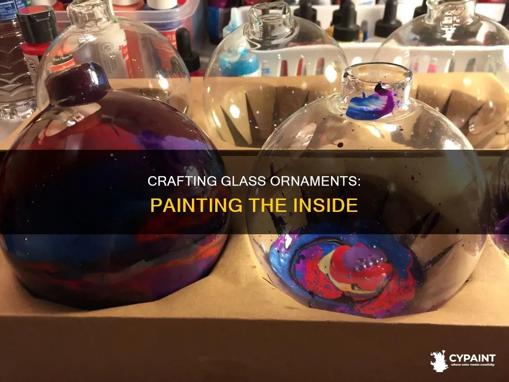 how do you paint the inside of glass ornaments