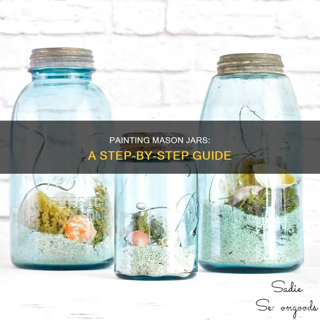 how do you paint the inside of mason jars