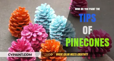 Creative Crafting: Painting Pinecone Tips