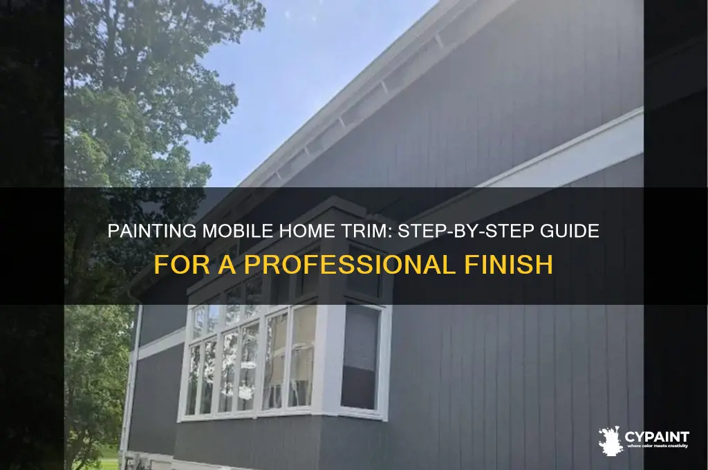 how do you paint the trim on a mobile home