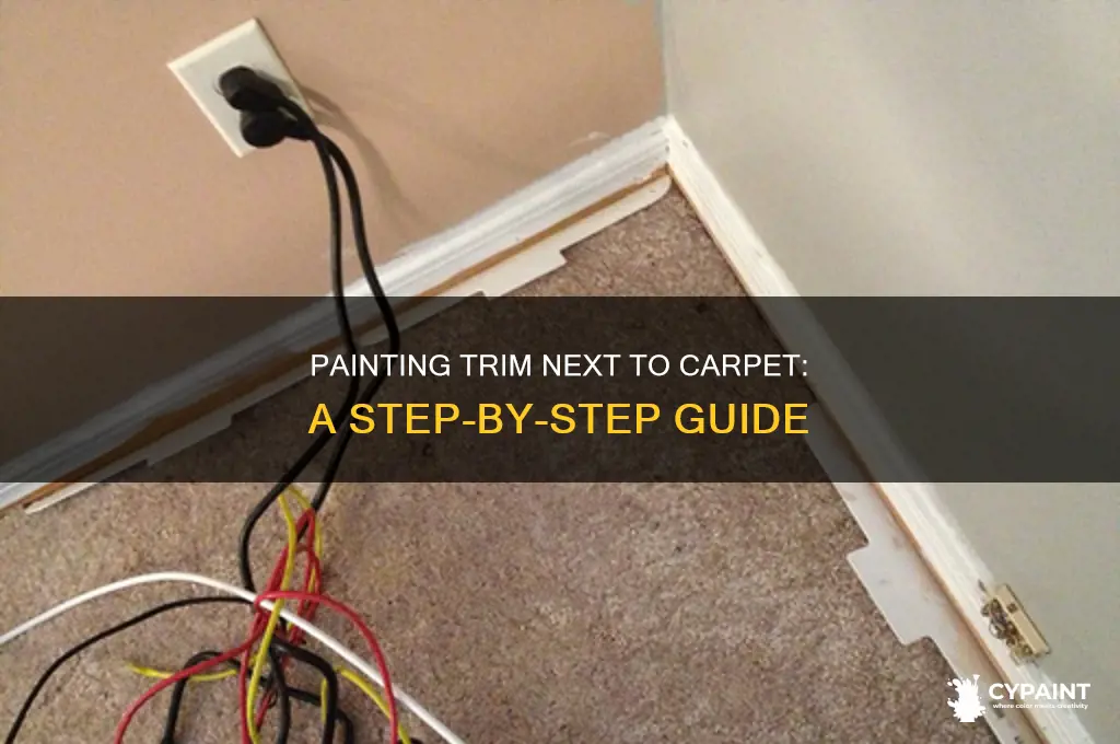 how do you paint trim next to carpet
