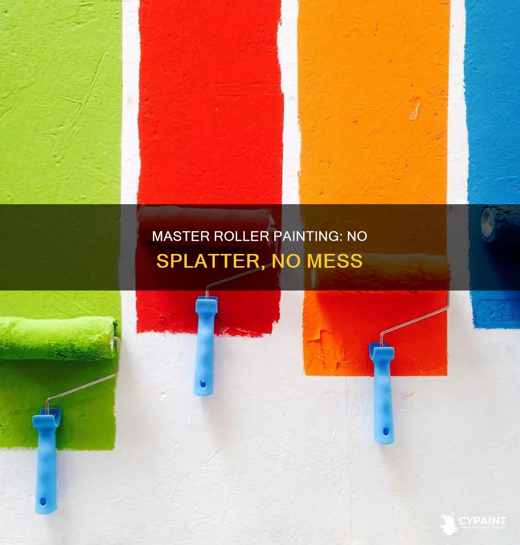 how do you paint with a roller without splattering