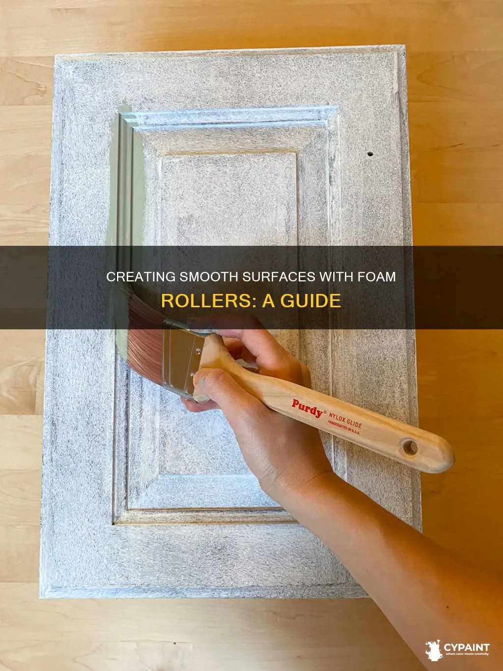 how do you paint with foam roller smooth surface