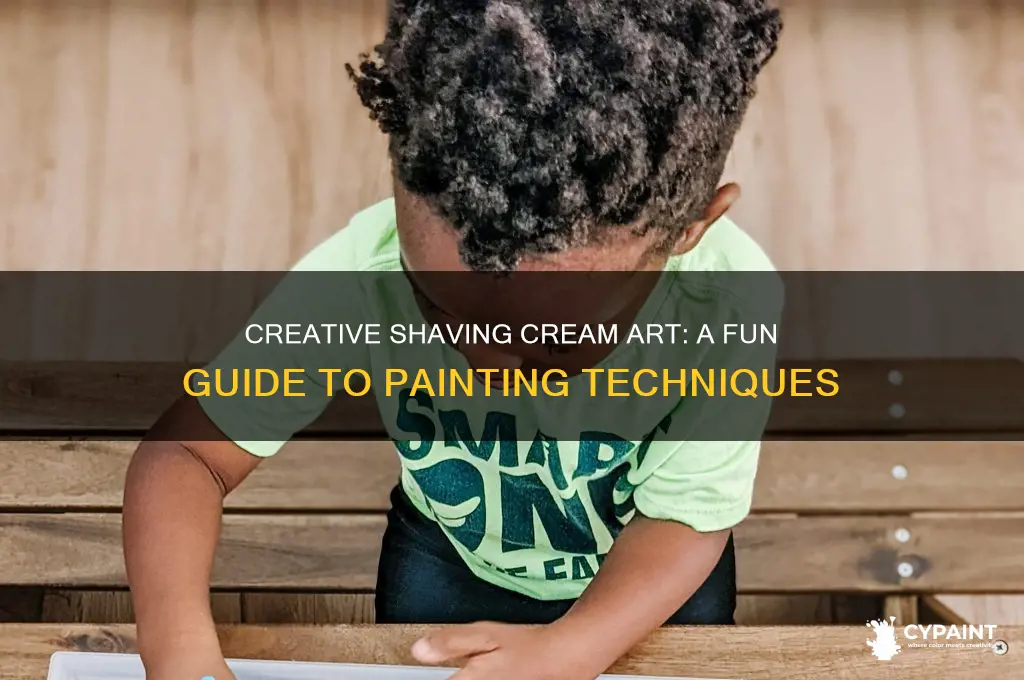 how do you paint with shaving cream