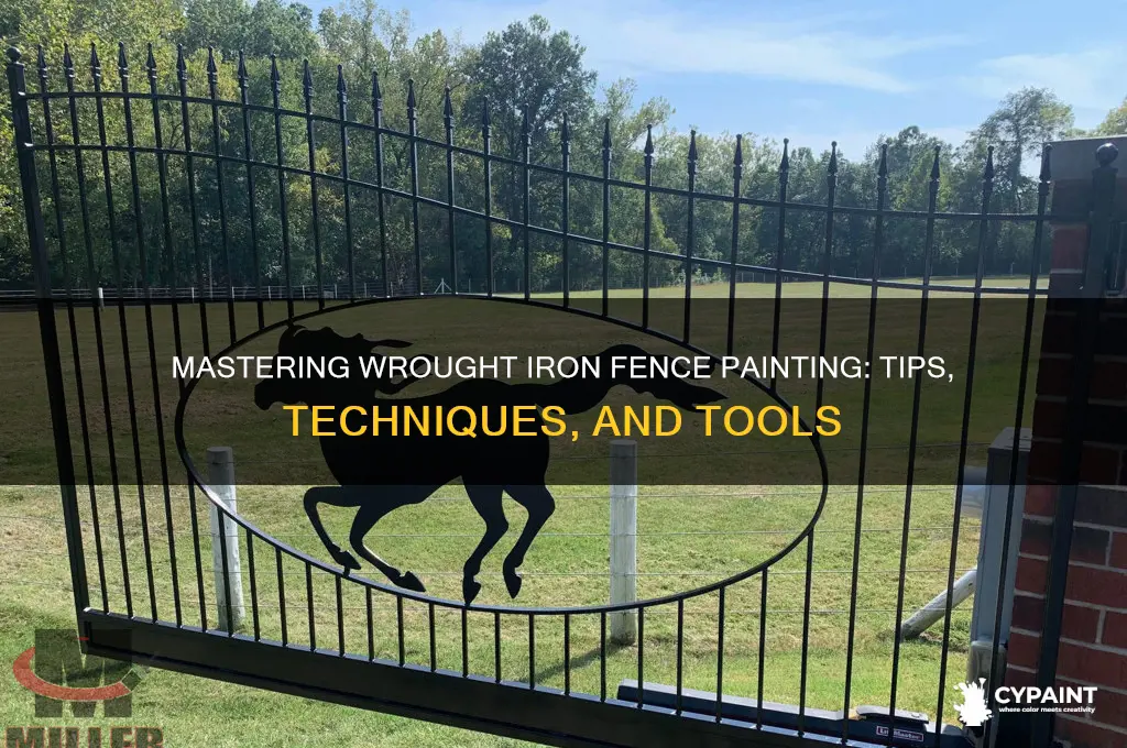 how do you paint wrought iron fence