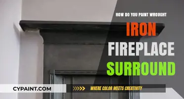 Transforming Wrought Iron Fireplace Surrounds with Paint