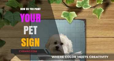 Creative Pet Sign Painting: Tips for a Personalized Masterpiece