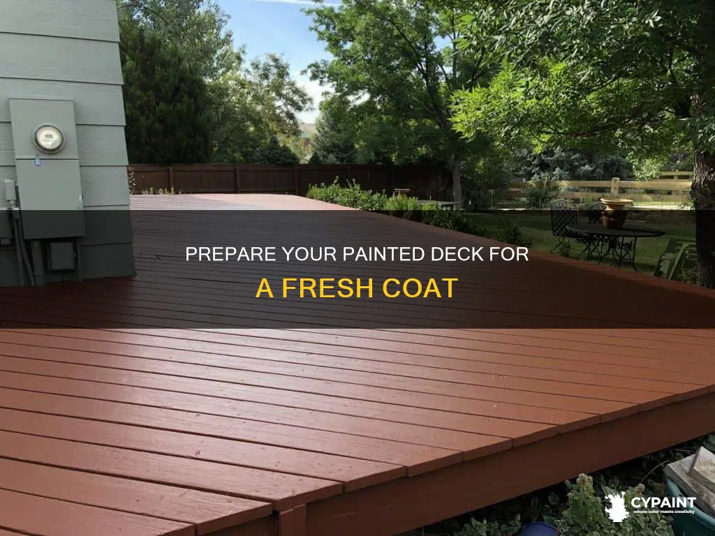how do you prepare a painted deck for painting