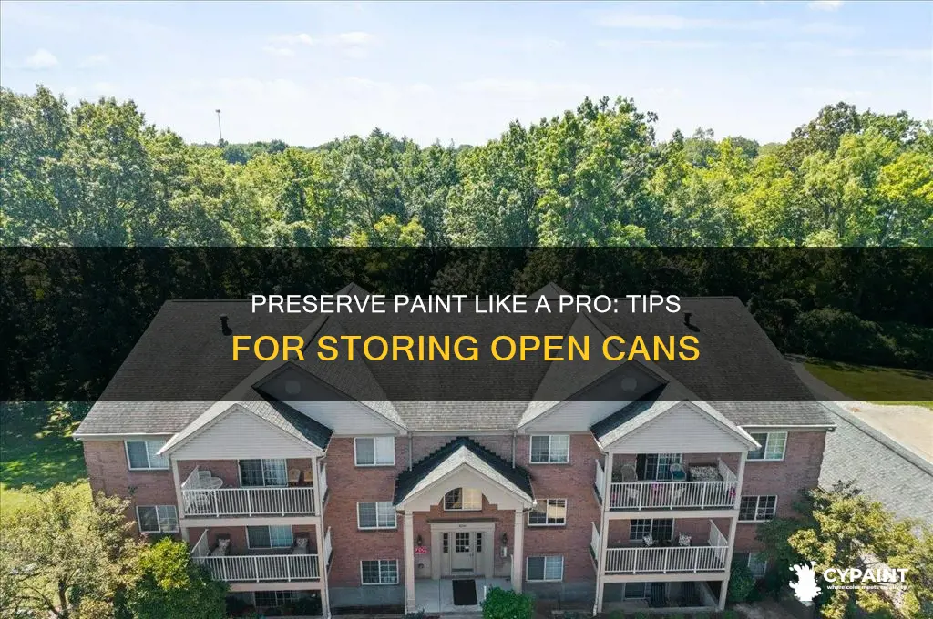 how do you preserve paint once open