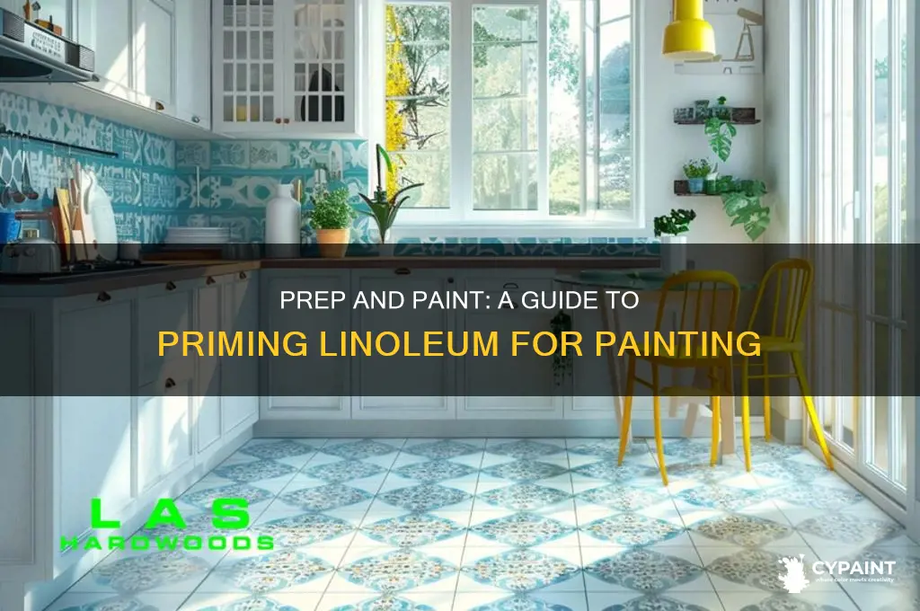 how do you prime linoleum to paint it