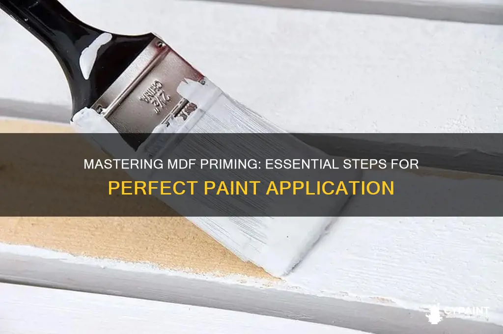 how do you prime mdf before painting