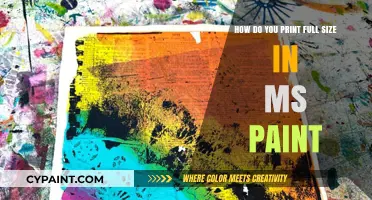 Printing Full Size in MS Paint: A Step-by-Step Guide