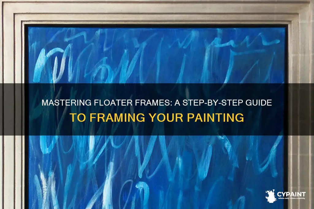 how do you put a painting into a floater frame