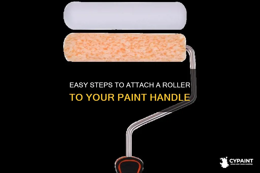 how do you put a roller on a paint handle