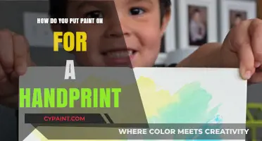 Creating Handprint Art: Applying Paint Perfectly