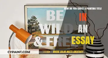 Mastering Art Citations: How to Quote Painting Titles in Essays