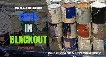 Reviving Colors: Redeeming Paint Cans in Blackout Conditions