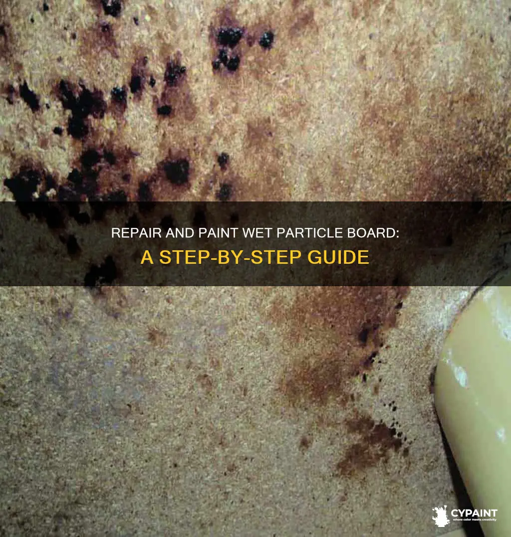 how do you repair and paint wet particle board