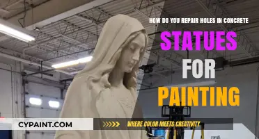 Restoring Concrete Statues: Repairing Holes for a Flawless Painted Finish