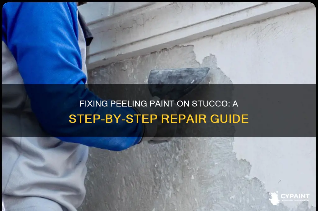 how do you repair peeling paint from stcco