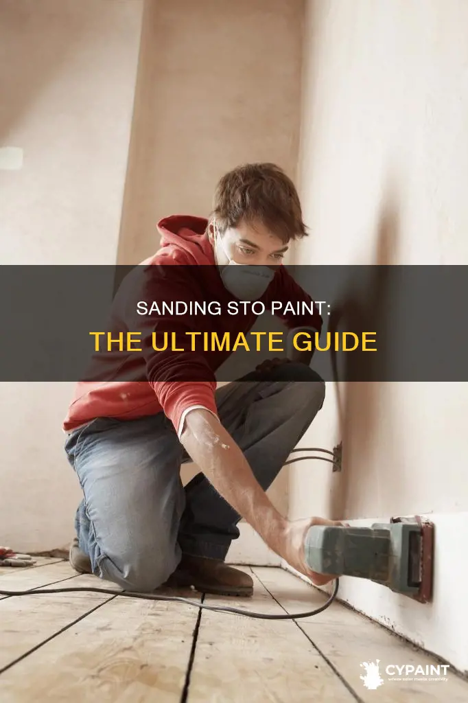 how do you sand sto b e var paint