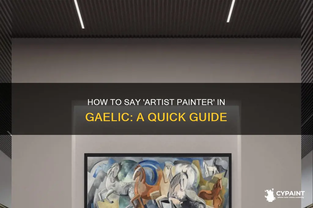 how do you say artist painter in gaelic