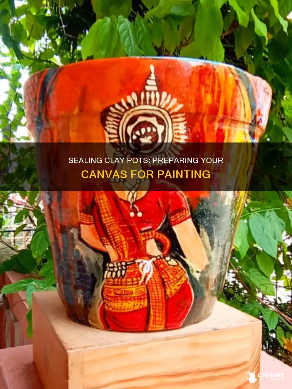 how do you seal a clay pot for painting