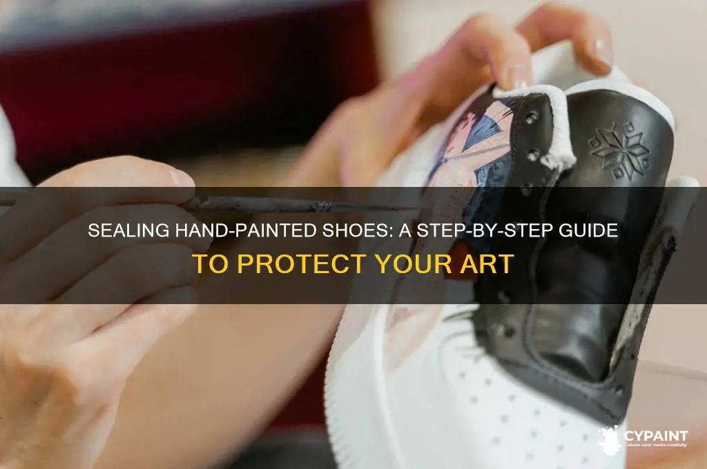 how do you seal a hand painted shoe