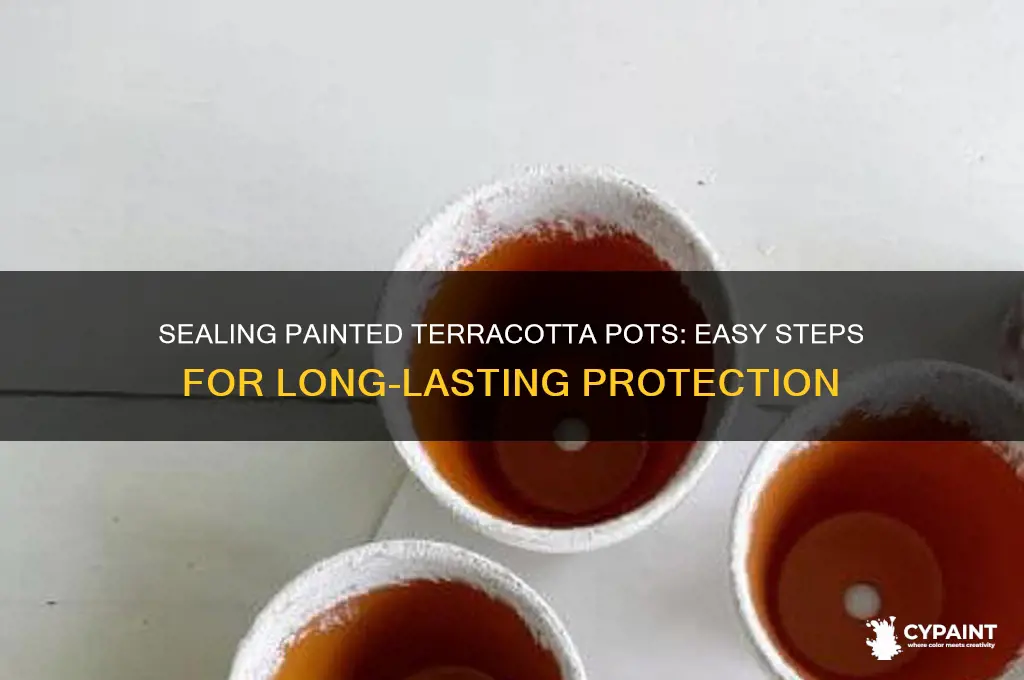 how do you seal a painted terracotta pot
