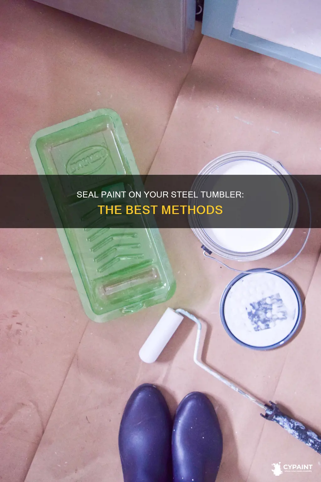 how do you seal paint on stainless steel tumbler