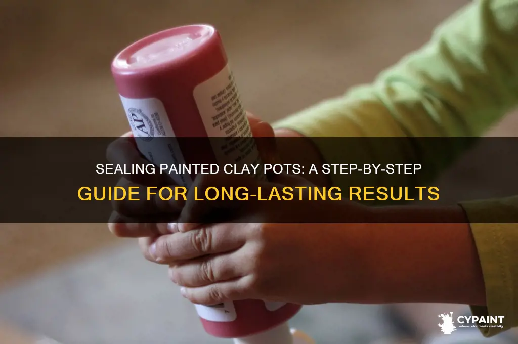 how do you seal painted clay pots