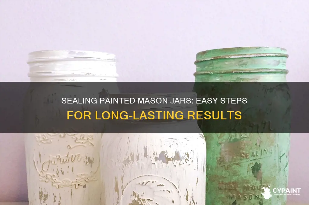 how do you seal painted mason jars