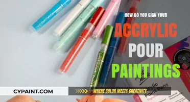 Mastering the Art of Signing Your Acrylic Pour Paintings