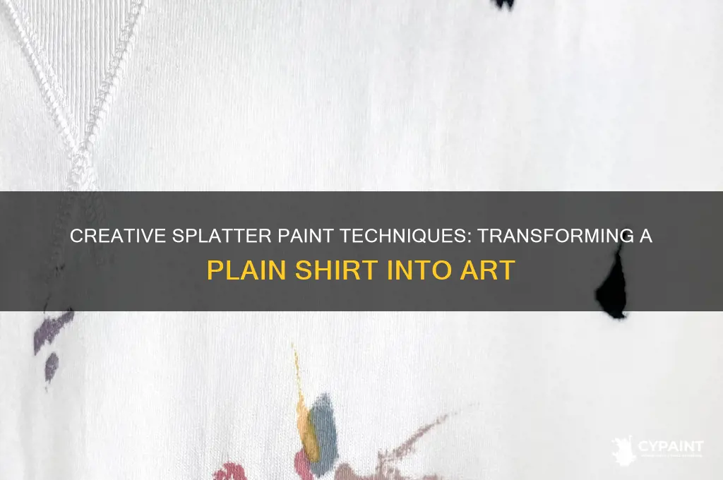 how do you splatter paint a shirt