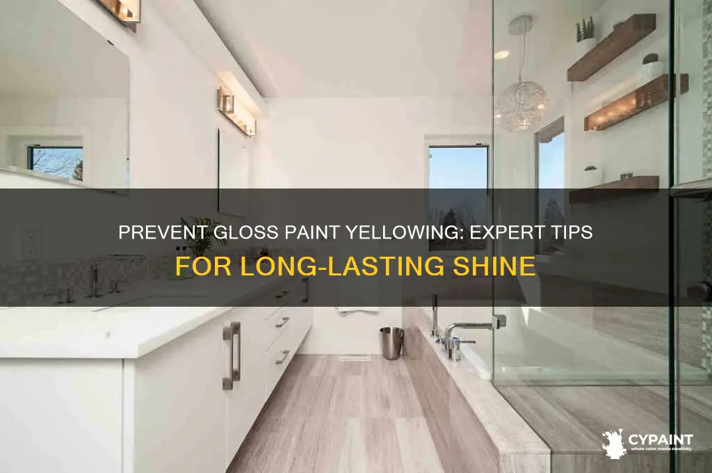how do you stop gloss paint going yellow