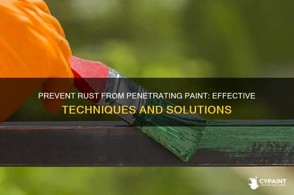 how do you stop rust coming through paint