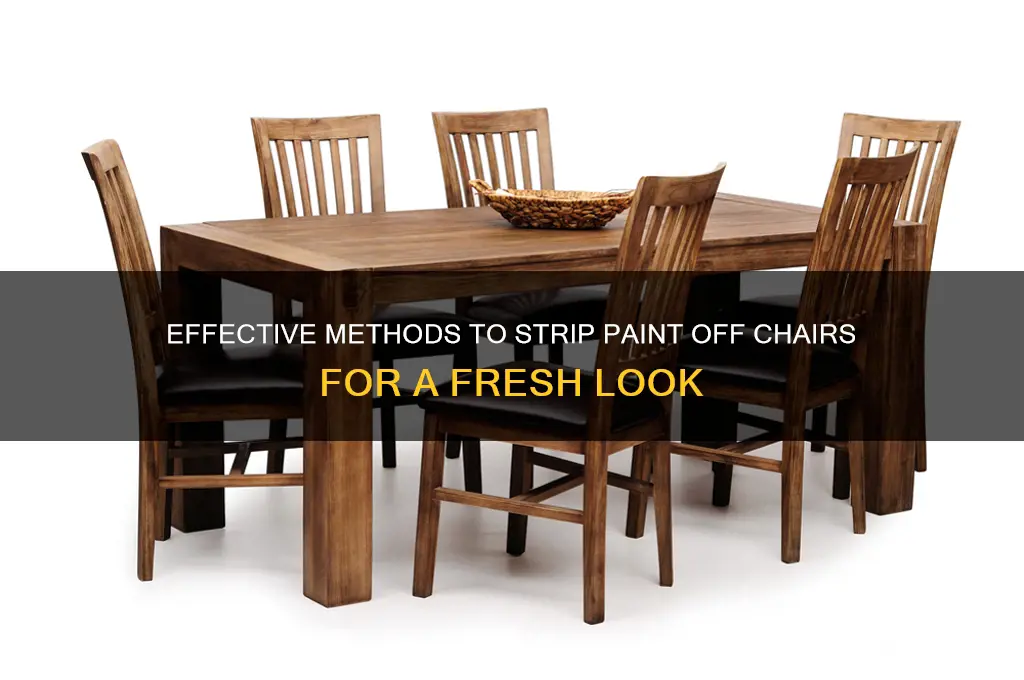 how do you strip paint off chairs