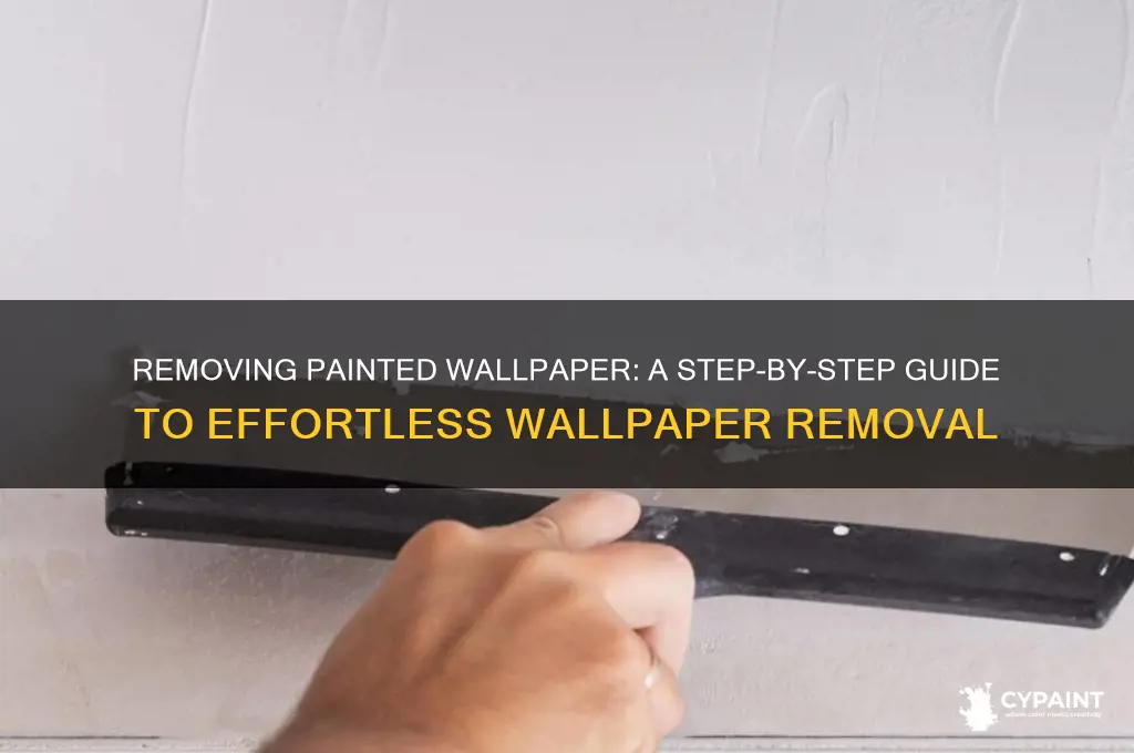 how do you take off painted wallpaper