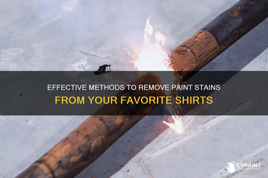 how do you take out paint from shirts
