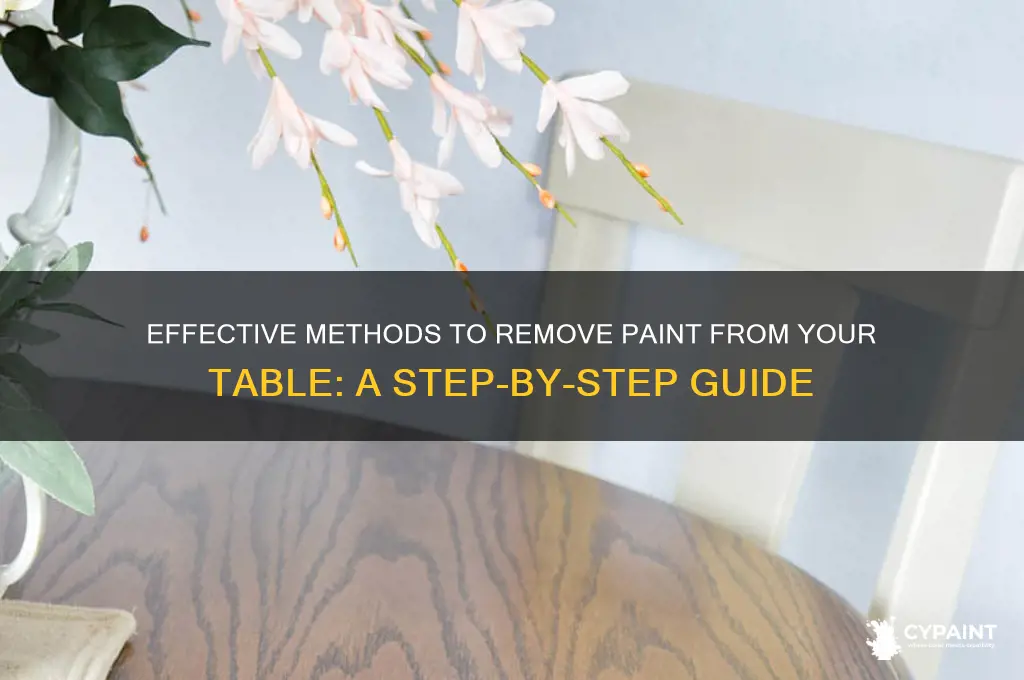 how do you take paint off a table