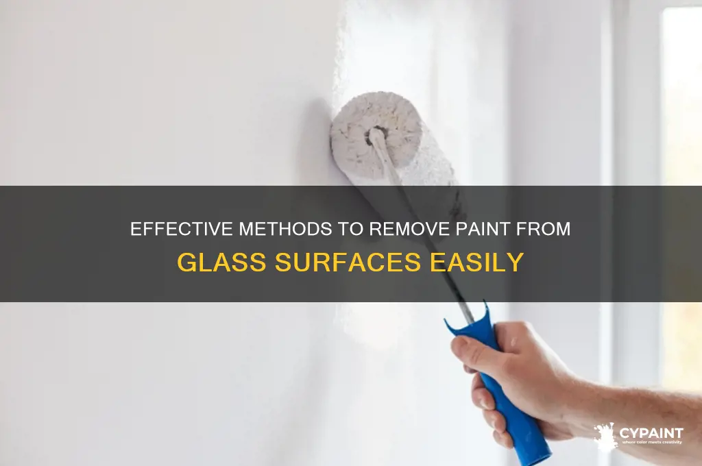 how do you take paint off of glass