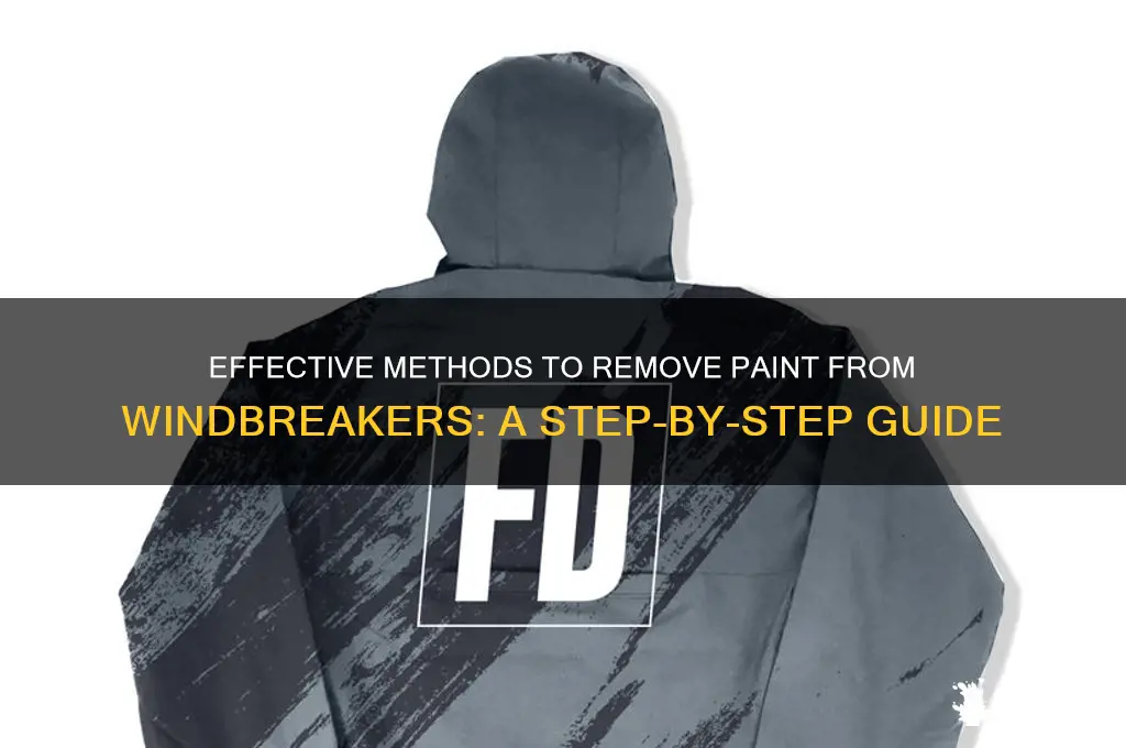 how do you take paint off of windbreakers